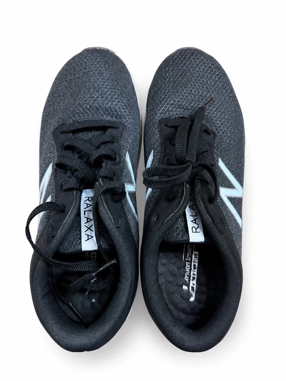 New Balance Black Athletic Running Shoes with White Accent